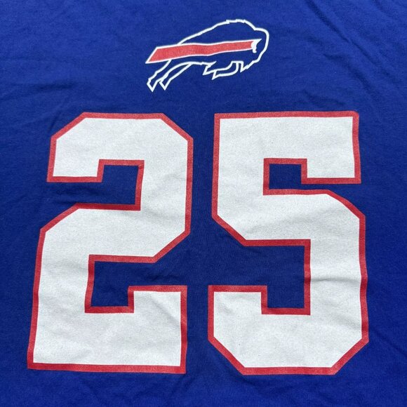 Buffalo Bills Lesean McCoy Shirt Mens XL Blue Pullover Short Sleeve MHL Logo - Picture 3 of 12